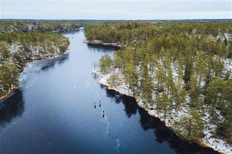 These Swedish Lakes Turn Into a Winter Wonderland Where You Can Skate Past Castles, Cabins, and ...