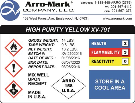 Hazmat Warning Labels