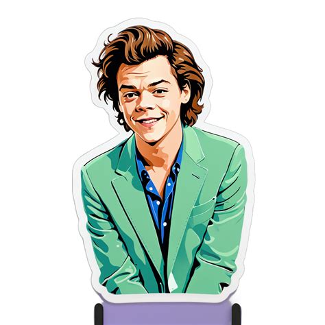 I made an AI sticker of Harry styles