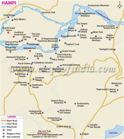 Hampi Karnataka Map