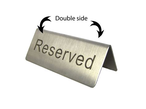 Awesome Reserved Signs For Tables #9 Reserved Table Sign Template ...