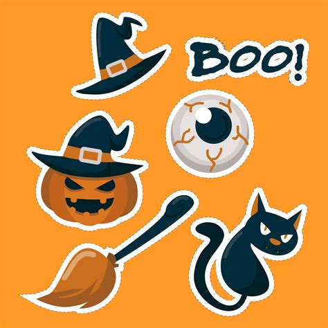 Halloween Stickers - 15 Free PDF Printables | Printablee