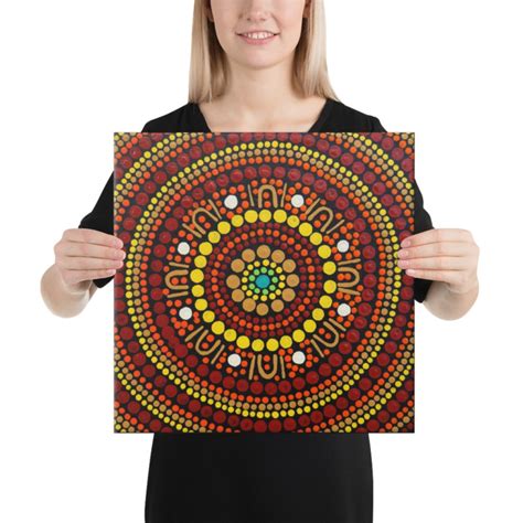 Aboriginal Art Canvas, Australian Aboriginal Art, Aboriginal Art Print, Indigenous Art ...