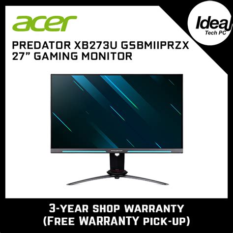 Acer PREDATOR XB273U GSbmiiprzx — IDEAL TECH