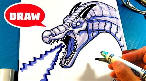 AMAZING How to Draw ICE DRAGON - YouTube