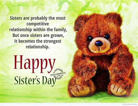 Sister is probably the most competetive,Happy Sisters day - Desi Comments