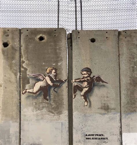 Work by Banksy on the West Bank barrier wall. Palestine | Arte banksy, Arte urbano, Arte