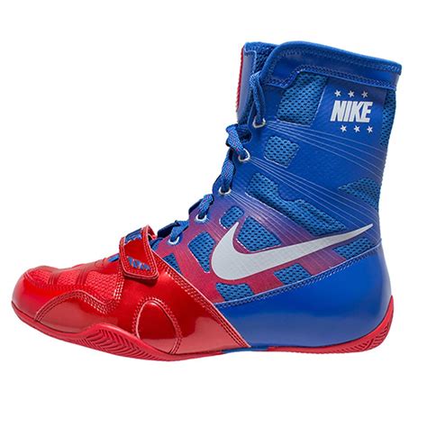 Nike HyperKO Boxing Shoes - Sky Blue/Red