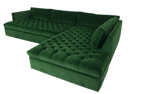 New Deep Inside Out Sectional in Emerald Velvet | Living room sofa ...