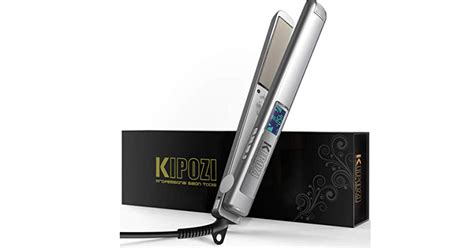 KIPOZI Professional Hair Straightener Flat Iron - Nano-Titanium Anti ...