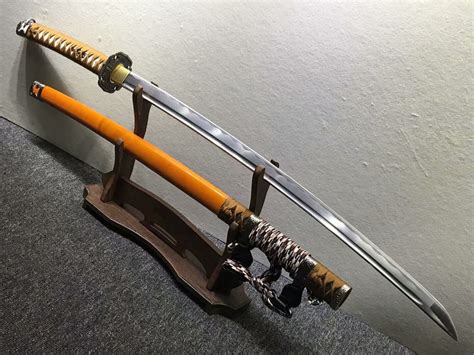 Nihontou Tachi,Nodachi,Medium carbon steel,Wood scabbard,Alloy tosogu– Chinese Sword store