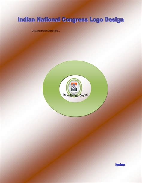 Indian national congress logo design | PDF