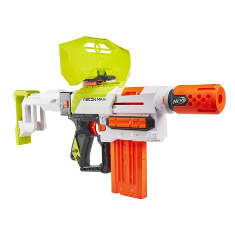 Buy Nerf Modulus Recon MKIII Blaster, Removable Stock and Barrel Extension, Dart Shield, 12-Dart ...