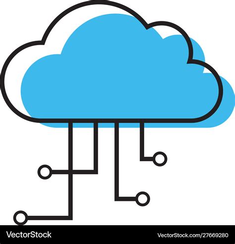 Cloud computing icon Royalty Free Vector Image