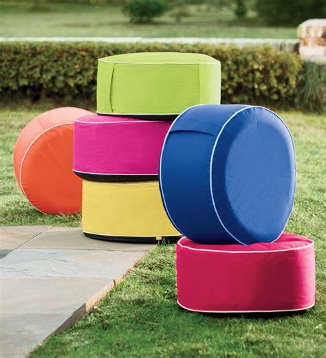 Inflatable Outdoor Ottoman | Outdoor ottoman, Outdoor furniture, Backyard decor