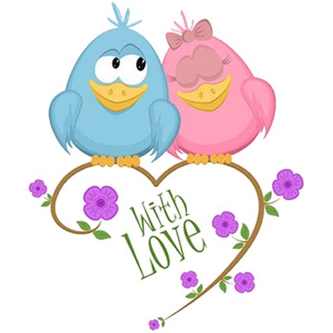 Cartoon birds, Love birds, Branch vector