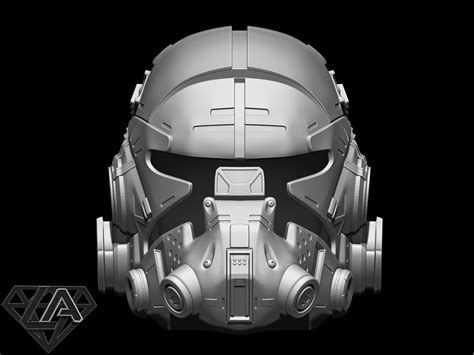 TitanFall 2 Pilot Sci fi helmet 3D Model in Game Accessories 3DExport
