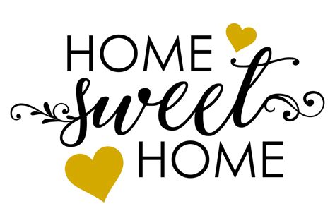 Home Sweet Home SVG (95522) | SVGs | Design Bundles | Home logo, Sweet home, Clip art