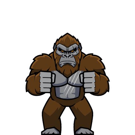 King Kong Jumping And Thumping Animation GIF | GIFDB.com