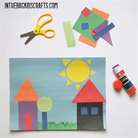 Fun With Shapes Artwork • In the Bag Kids' Crafts