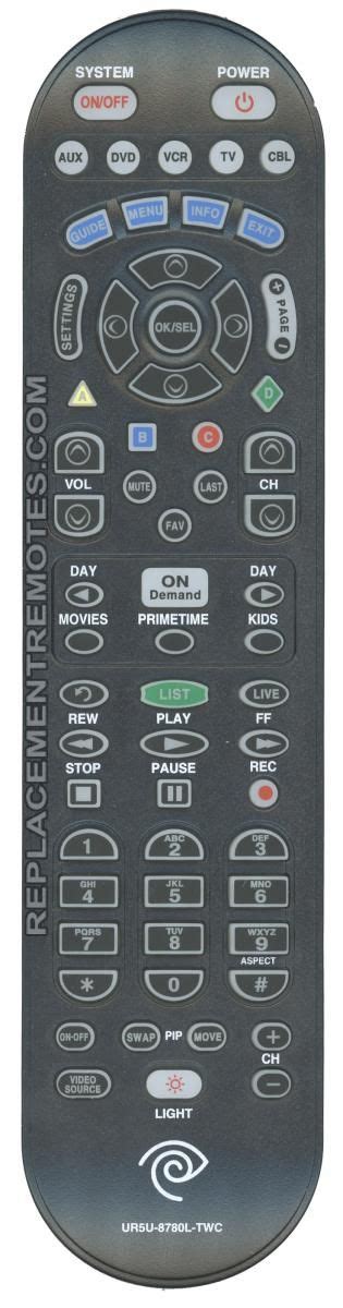 Buy TIME-WARNER CLIKR-5 -UR5U-8780L-TWC Cable Box Remote Control