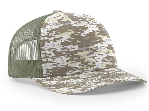 Richardson 112 Trucker Hat Digital Camo Pattern | Twill Embroidered ...