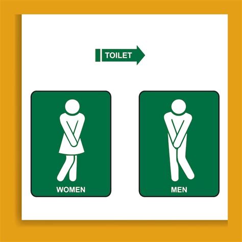 Premium Vector | Toilet signs man and woman Vector Illustration