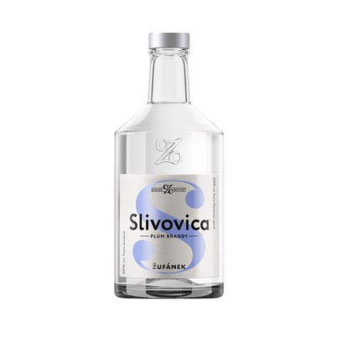 Slivovitz - Plum brandy - Zufanek, a fine fruit spirit distilled from plums