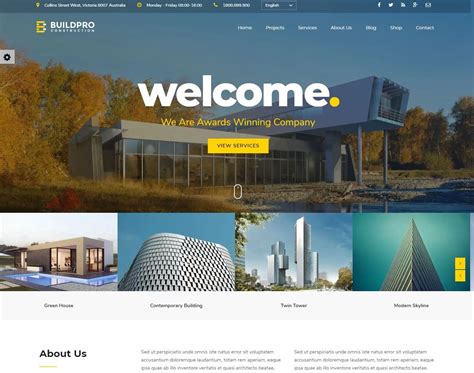 30 Amazing Industrial & Construction Website Template Options 2021