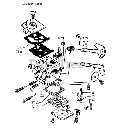 Husqvarna 35 - Husqvarna Chainsaw (1990-06) Carburetor Parts Parts ...