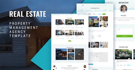 Property Management Website Template Collection