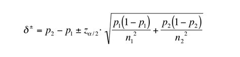 statistics - Confidence interval for the difference between two ...