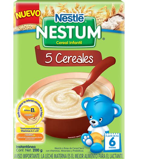 CEREAL INFANTIL 5 CEREALES 200GR NESTUM NESTLE CJA . Supermercados Stock