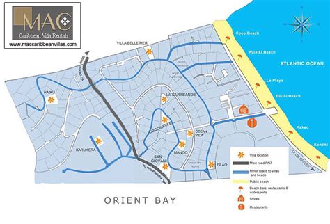 Orient Bay Villa Locations Map