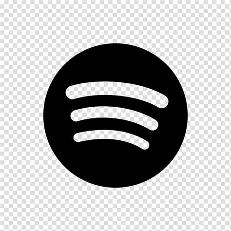 Spotify logo black and white png - movementcclas