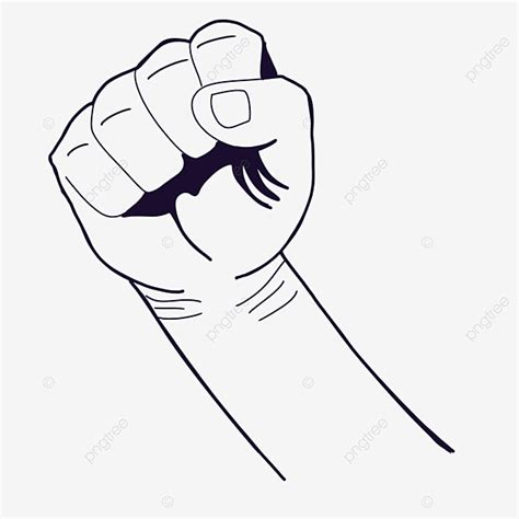 Fists PNG Picture, Fist, Fist Drawing, Clenching Fist Drawing, Fist ...