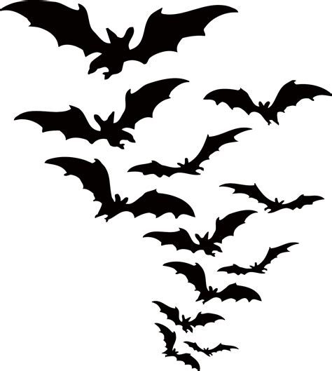 Halloween Bats Animated Clipart Picture Free Stock - Transparent Background Halloween Png - Full ...