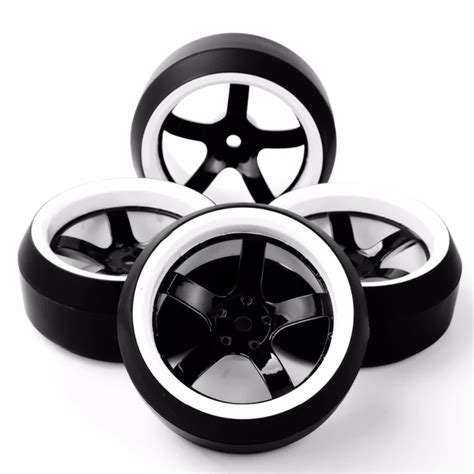 RC Drift Tires 1/10 Wheel Rim Fit HPI 1:10 On Road Racing Car 3 Degree ...