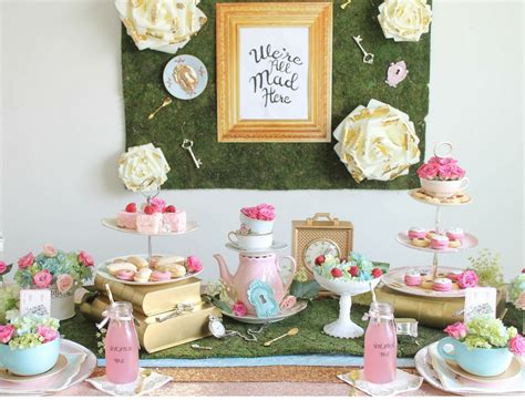 Mad Hatter (Alice in Wonderland Inspired) Tea Party Baby Shower Ideas - Baby Shower Ideas ...