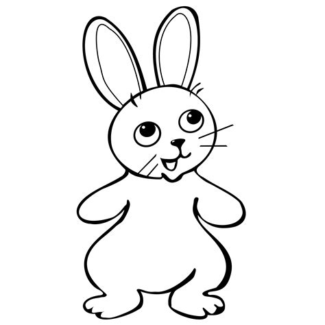 Easter Bunny Face Drawing at GetDrawings | Free download