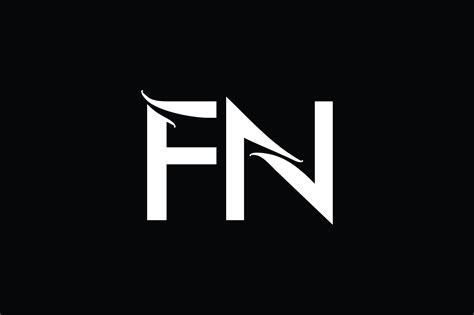 FN Monogram Logo Design By Vectorseller | TheHungryJPEG