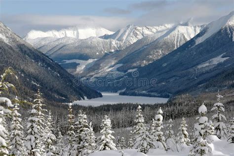 Winter mountain view stock image. Image of lake, mountain - 13210109