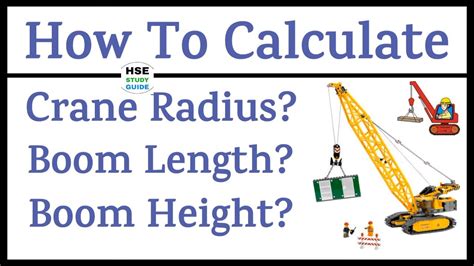 How To Calculate Crane Radius/Boom Length/Boom Height || Crane Radius ...