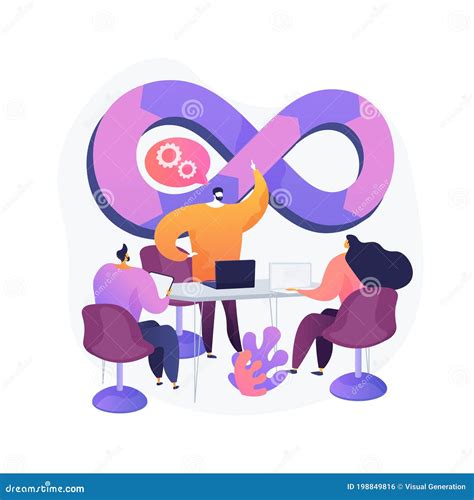 DevOps Team Abstract Concept Vector Illustration. Stock Vector - Illustration of functional ...