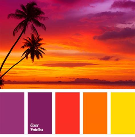 Pin by Debbie Jones on Orange | Sunset color palette, Sunset colors, Color palette