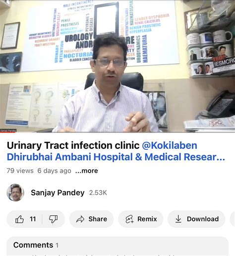 Dr Sanjay Pandey on Twitter: "#Urinary tract #Infections #UTI prevention to therapy in #Mumbai ...