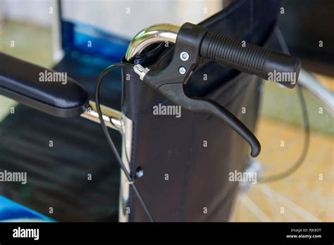 Brake of wheelchair Stock Photo - Alamy