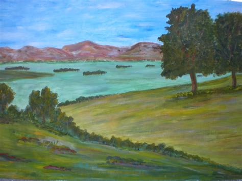 Mark Landes Fine Art: California landscape painting 2 ft x 3 ft acrylic