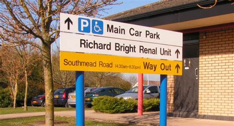 External wayfinding signage for Southmead Hospital - Wards of Bristol