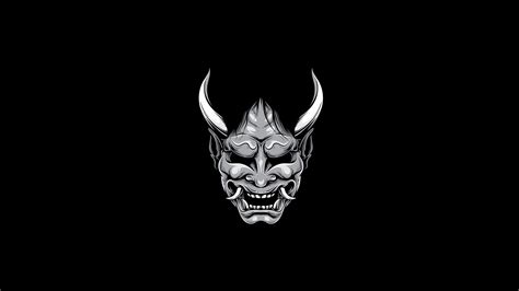 simple background, artwork, demon, horns, monochrome, HD Wallpaper ...